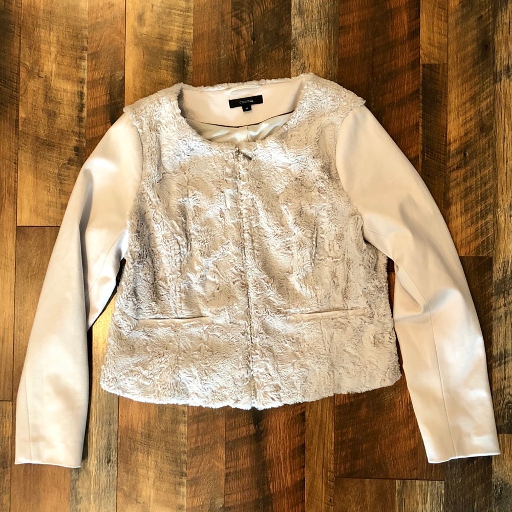 COMMA Brand Dusty Pink "Fur" Jacket - Picture 3 of 7